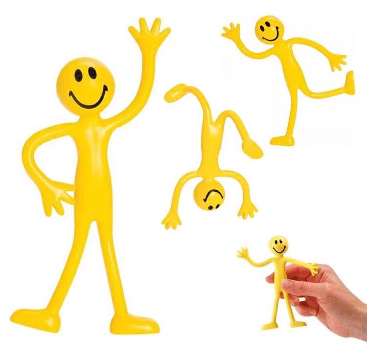 Electronics Gadgets For Kids - 2PCS ของขวัญแปลกใหม่ตลก Expression Bendy Men Party