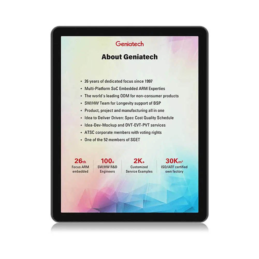 แท็บเล็ตอีรีดเดอร์ Geniatech ห - E-Ink Tablet Reader บทวิจารณ์และราคา