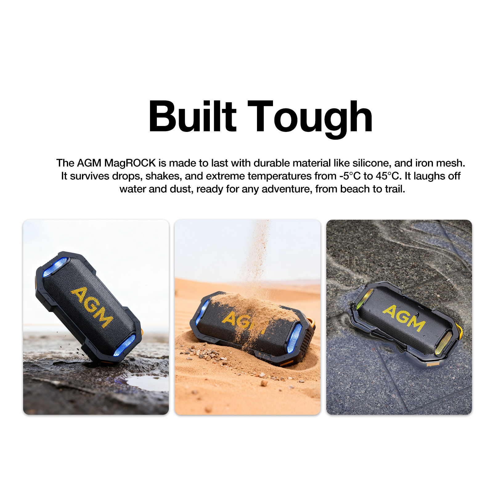 ลำโพงไร้สาย AGM Outdoor บลูทูธ - Bluetooth Speaker Waterproof บทวิจารณ์และราคา