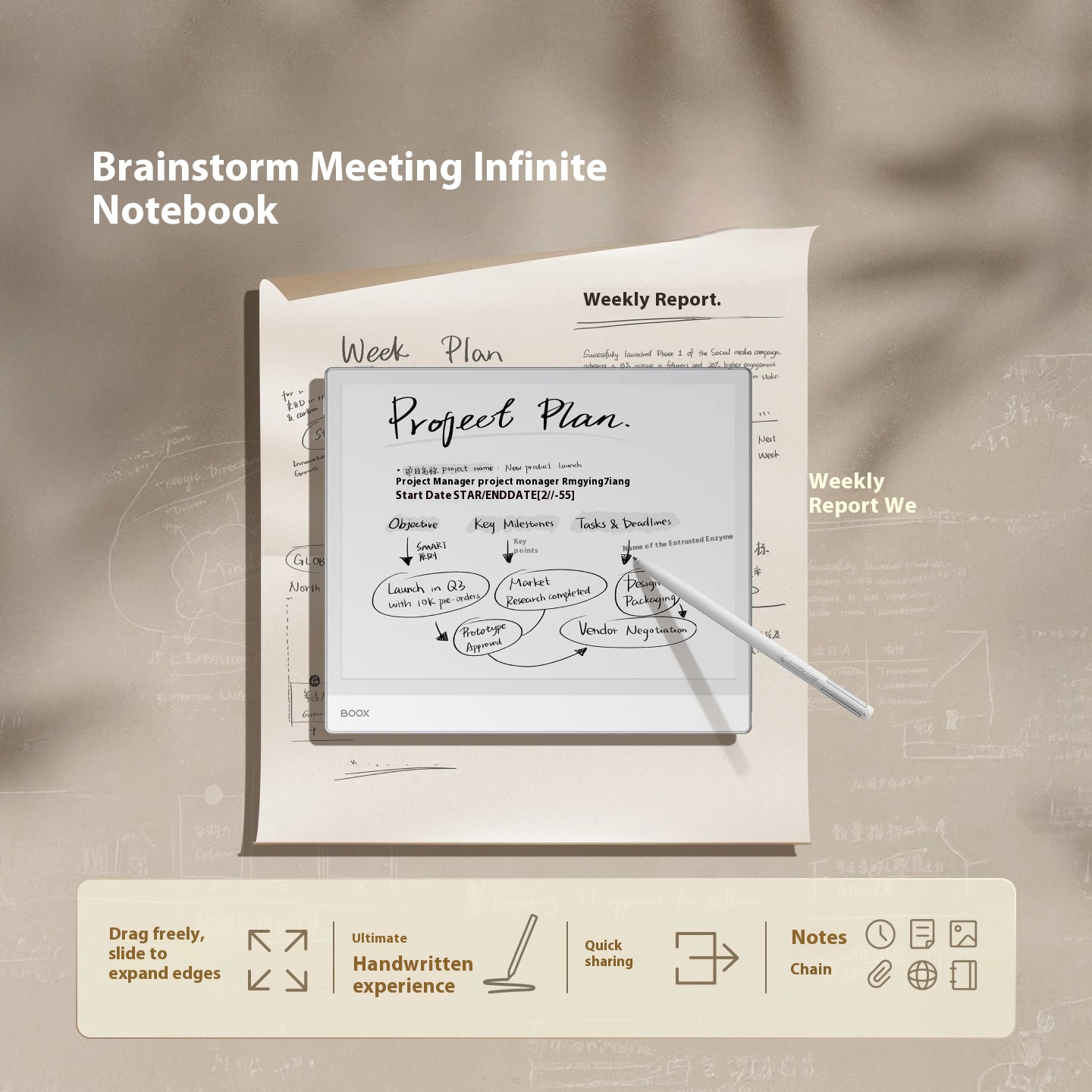 BOOX NoteX5S เครื่องอ่าน E-Boo - E-Ink Tablet Reader บทวิจารณ์และราคา